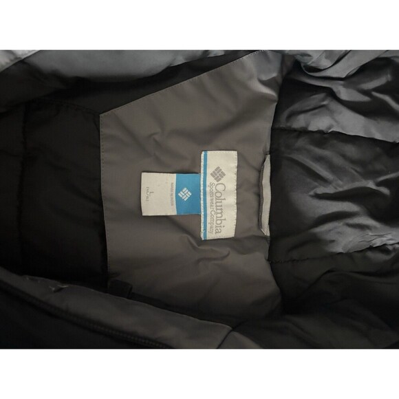 Columbia Lightning Lift Insulated Hood Zip Jacket SB5022 Black Gray Boy Medium - Picture 4 of 6